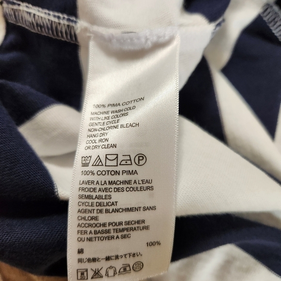 Tommy Bahama Quarter Zip Striped Dress Long Sleeve Moc Neck, sz S - Picture 7 of 9